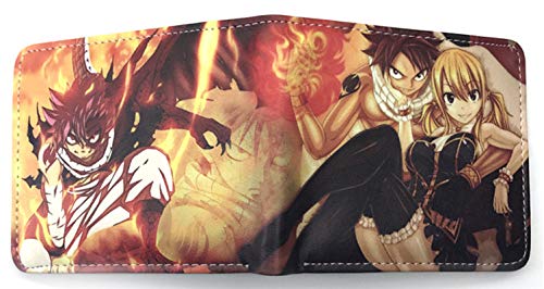 WANHONGYUE Cartoon Anime Brieftasche Geldbörse Herren Kunstleder Geldbeutel Wallet Bifold Münzfach Karten Geldtasche Fairy Tail von WANHONGYUE