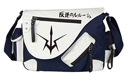 WANHONGYUE Code Geass Anime Messenger Bag Canvas Umhängetasche Kuriertasche Schultertasche für Reise Arbeit und Schule Blau / 1 von WANHONGYUE