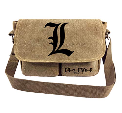 WANHONGYUE Death Note Anime Kleine Umhängetaschen Leinwand Kuriertasche Mini Schultertasche Messenger Bag Geldbörse 2 von WANHONGYUE