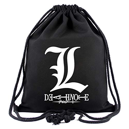 WANHONGYUE Death Note Anime Sporttasche Turnbeutel Training Tasche Gym Sack Drawstring Bag von WANHONGYUE