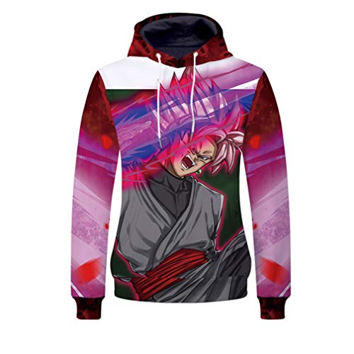 WANHONGYUE Dragon Ball Anime Kapuzenpullover Sweatshirt Cosplay Kostüm 3D Druck Pullover Hoodie Sweater Top Mantel 4 M von WANHONGYUE