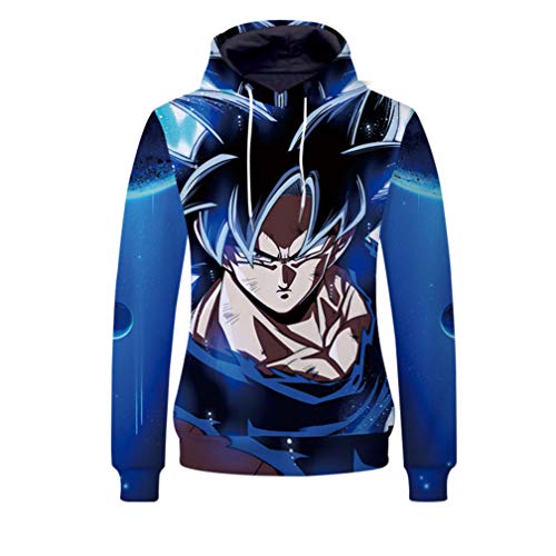 WANHONGYUE Dragon Ball Anime Kapuzenpullover Sweatshirt Cosplay Kostüm 3D Druck Pullover Hoodie Sweater Top Mantel 5 M von WANHONGYUE