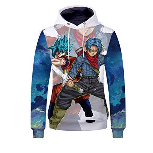 WANHONGYUE Dragon Ball Anime Kapuzenpullover Sweatshirt Cosplay Kostüm 3D Druck Pullover Hoodie Sweater Top Mantel 7 XXXL von WANHONGYUE