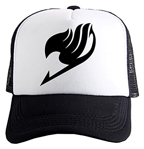 WANHONGYUE Fairy Tail Anime Baseball Cap für Damen Herren Verstellbar Baseballkappe Trucker Mesh Cap Snapback Sonnenhut Mütze 1032/4 von WANHONGYUE