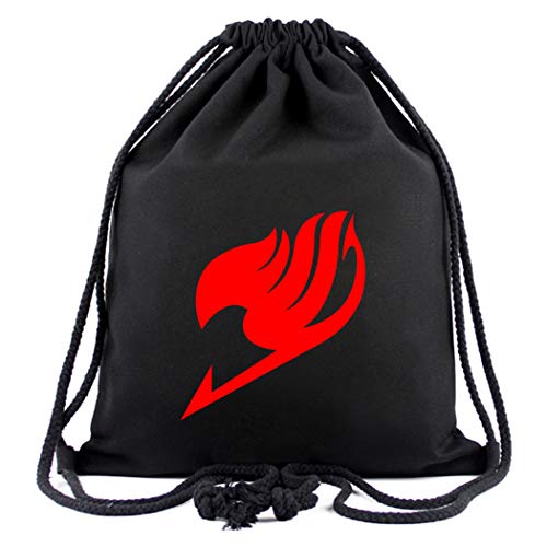 WANHONGYUE Fairy Tail Anime Sporttasche Turnbeutel Training Tasche Gym Sack Drawstring Bag von WANHONGYUE