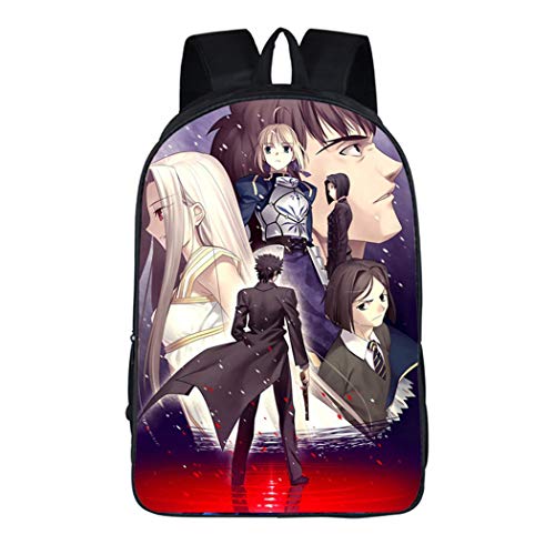 WANHONGYUE Fate Zero Fate Stay Night Fate Grand Order Anime Bilddruck Rucksack Backpack Schultasche Schüler Jungen Mädchen /7 von WANHONGYUE