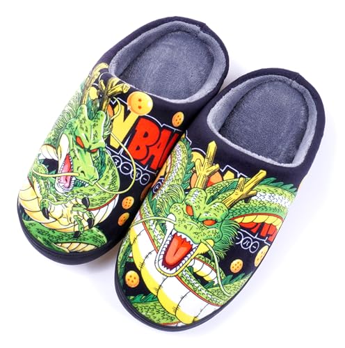 WANHONGYUE Japanese Anime Manga Slippers Women Men Fuzzy House Slippers with Rubber Sole Winter Warm Indoor Outdoor Anti-slip Shoes von WANHONGYUE