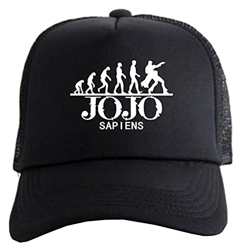 WANHONGYUE JoJo’s Bizarre Adventure Anime Baseball Cap für Damen Herren Verstellbar Baseballkappe Trucker Mesh Cap Snapback Sonnenhut Mütze 1046/3 von WANHONGYUE