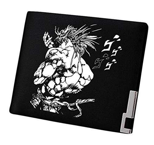 WANHONGYUE JoJo's Bizarre Adventure Anime Bifold Brieftasche Kunstleder Schlanke Geldbörse Portemonnaie Kreditkartenhülle /18 von WANHONGYUE