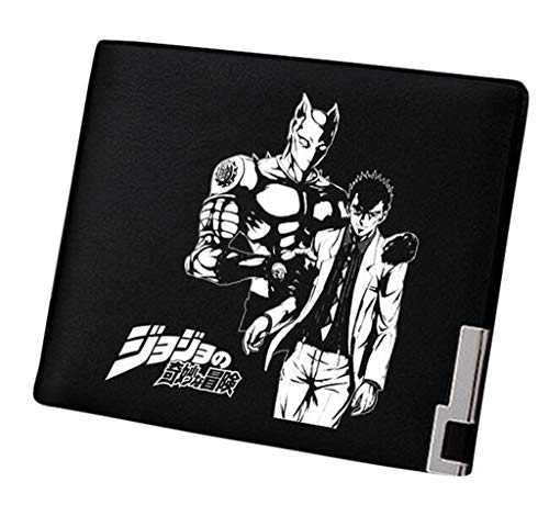 WANHONGYUE JoJo's Bizarre Adventure Anime Bifold Brieftasche Kunstleder Schlanke Geldbörse Portemonnaie Kreditkartenhülle /4 von WANHONGYUE