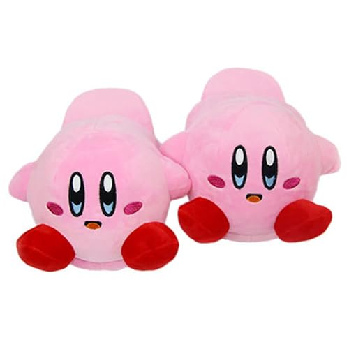 WANHONGYUE Kirby Anime Cosplay Indoor Hausschuhe Furry Slipper Slip On Shoes Slides Schuhe für Frauen und Männer von WANHONGYUE