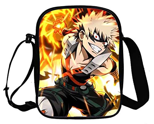 WANHONGYUE My Hero Academia Anime Umhängetasche Schultertasche Herren Damen Shoulder Messenger Bags Small Handtasche Sport Reise Tasche 1064/12 von WANHONGYUE