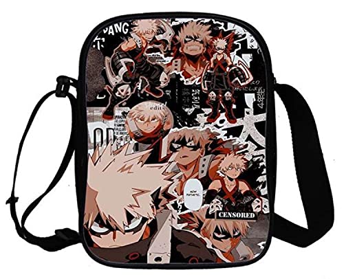 WANHONGYUE My Hero Academia Anime Umhängetasche Schultertasche Herren Damen Shoulder Messenger Bags Small Handtasche Sport Reise Tasche 1064/37 von WANHONGYUE