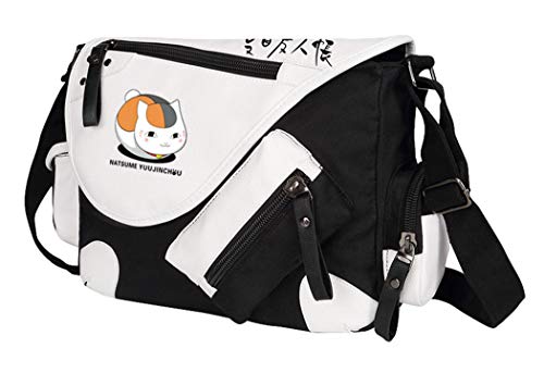 WANHONGYUE Natsume's Book of Friends Anime Messenger Bag Canvas Umhängetasche Kuriertasche Schultertasche für Reise Arbeit und Schule Schwarz / 4 von WANHONGYUE