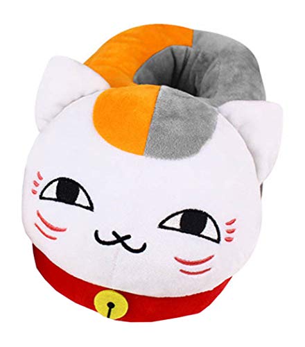 WANHONGYUE Natsume's Book of Friends Natsume Yuujinchou Anime Cosplay Indoor Hausschuhe Furry Slipper Slip On Shoes Slides Schuhe für Frauen und Männer 1 von WANHONGYUE