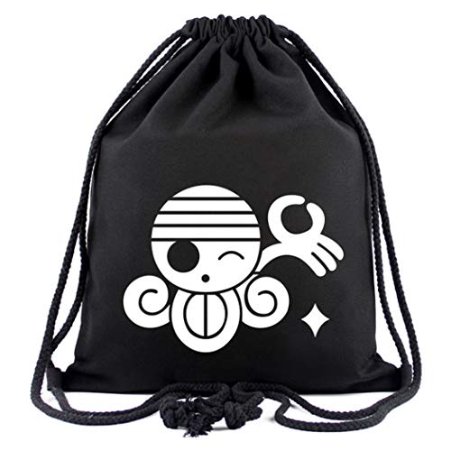 WANHONGYUE One Piece Nami Anime Sporttasche Turnbeutel Training Tasche Gym Sack Drawstring Bag Schwarz-13 von WANHONGYUE