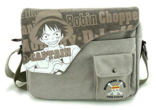 WANHONGYUE Onepiece One Piece Anime Messenger Taschen Leinwand Umhängetasche Vintage Schultertasche Schulranzen Casual Taschen von WANHONGYUE