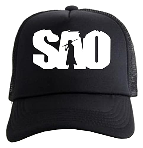 WANHONGYUE Sword Art Online SAO Anime Baseball Cap für Damen Herren Verstellbar Baseballkappe Trucker Mesh Cap Snapback Sonnenhut Mütze 1040/2 von WANHONGYUE