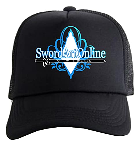 WANHONGYUE Sword Art Online SAO Anime Baseball Cap für Damen Herren Verstellbar Baseballkappe Trucker Mesh Cap Snapback Sonnenhut Mütze 1040/4 von WANHONGYUE