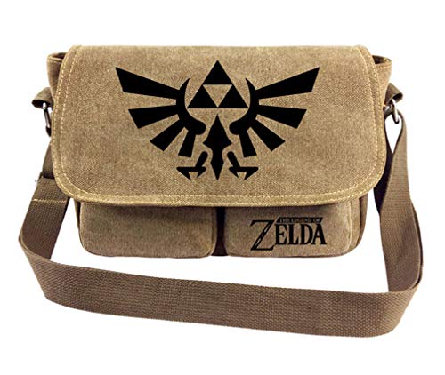 WANHONGYUE The Legend of Zelda Spiel Kleine Umhängetaschen Leinwand Kuriertasche Mini Schultertasche Messenger Bag Geldbörse 1 von WANHONGYUE