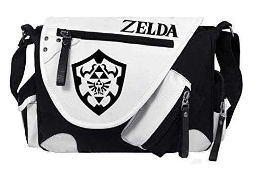 WANHONGYUE The Legend of Zelda Spiel Messenger Bag Canvas Umhängetasche Kuriertasche Schultertasche für Reise Arbeit und Schule Schwarz / 5 von WANHONGYUE
