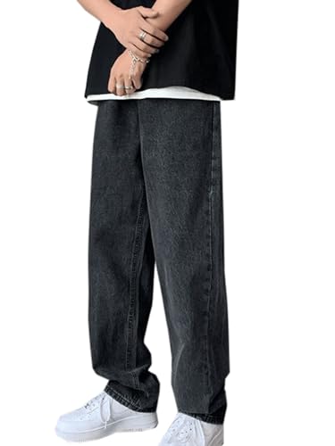 Baggy Jeans Y2K Herren Jeanshose Vintage Denim Hosen Skateboard Jeans Teenager Jungen Hip Hop Hose Streetwear von WANLAI