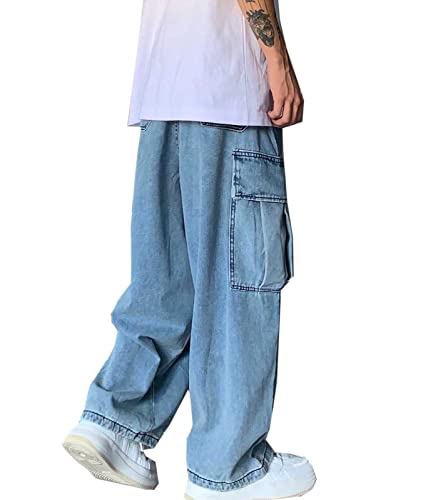 Herren Baggy Jeans Y2K Jeanshose Vintage Bedruckt Denim Hosen Hip Hop Streetwear Hose Straight Leg Skateboard Jeans Herren Baggy Jeans Y2K Jeanshose Vintage Bedruckt Denim Hosen Hip Hop Streetwear Hose Straight Leg Skateboard Jeans von WANLAI