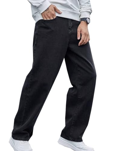 Herren Jeans Baggy y2k Hip Hop Jeanshose Streetwear Skateboard Jeans Teenager Jungen Loose Fit Pants von WANLAI