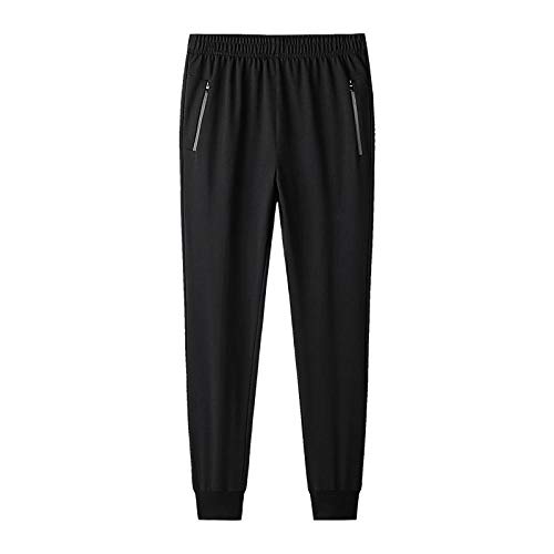 Solide Casual Jogginghose Herren Große Größe 9XL Hose Herren Lose Jogginghose Streetwear Herren Joggerhose-schwarz_1_9XL von WANMN