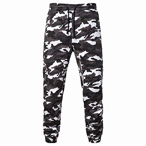 WANMN Herren Jogginghose Camo Jogginghose Running Trainingshose für Herren mit Taschen Alltagshose-W_3XL von WANMN