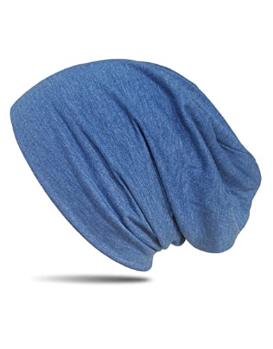 WANSSY® Damen Herren Unisex Uni Farbe Beanie Fashion ohne Muster Einheitshröße Kopfbedeckung (Honolulumeliert) von WANSSY