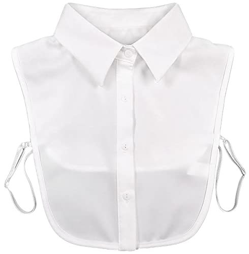 WANSSY® Damen Kragen Krageneinsatz Blusenkragen Spitze Perle Strass weiß (Weiß-XW101) von WANSSY