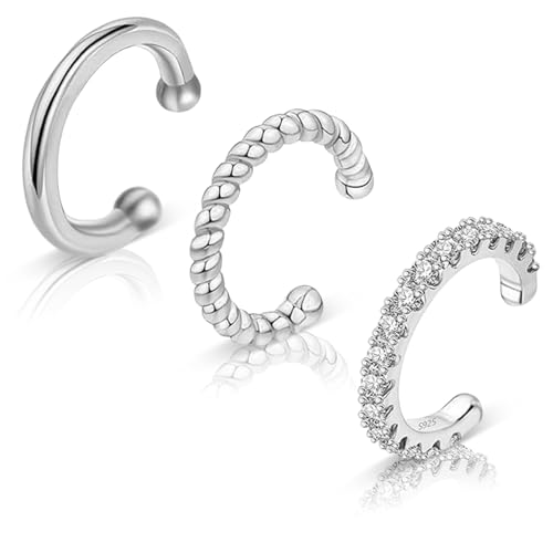 3 Stück Ear Cuff Silber,Ohrringe Fake Piercing Fake Helix,Fake Ohrringe Set,Earcuffs Silber,Ohrklemme Silber 925,Fake Conch Piercing Silber,Ohrmanschette Silber,Fake Piercing Ohr 3 Stück Ear Cuff Silber,Ohrringe Fake Piercing Fake Helix,Fake Ohrringe Set,Earcuffs Silber,Ohrklemme Silber 925,Fake Conch Piercing Silber,Ohrmanschette Silber,Fake Piercing Ohr von WANTUSHUI