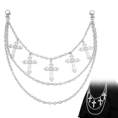 Gothic Schmuck,Blatt Hose Kette,Emo Clothes,Punk Accessoires,Jeanskette Grunge Clothes,Hose Aus Metall Pants Chain Jeans,Rock Hosen Eldbörsenkette,Schlüsselanhänger Hip-Hop-Stil Für Männer Frauen Gothic Schmuck,Blatt Hose Kette,Emo Clothes,Punk Accessoires,Jeanskette Grunge Clothes,Hose Aus Metall Pants Chain Jeans,Rock Hosen Eldbörsenkette,Schlüsselanhänger Hip-Hop-Stil Für Männer Frauen von WANTUSHUI