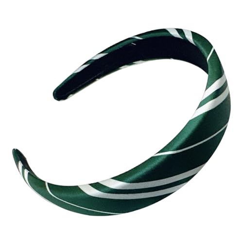 KostüM Kinder Krawatte,Haarreif Breit Blumen,Haarschmuck Kommunion MäDchen Blumenkranz,Haarreifen Damen Breit Erwachsene,Breites Haarband Damen (dunkelgrün) von WANTUSHUI