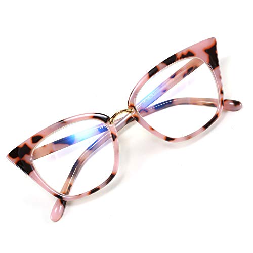 WANWAN Frauen Cat Eye Lesebrille Mode Rahmen übergroße Qualität Leser, X-leo002 von WANWAN