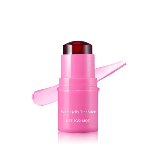 Milk Jelly Tint, Milk Cooling Water Jelly Tint, Makeup Lip Tint, Jelly Blush Stick, Sheer Lip & Cheek Stain Solid Moisturizer Stick, Buildable Watercolor Finish (Rose Pink) von WANWEN