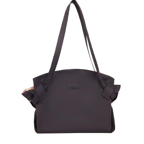 WANWEN Zusammenklappbare Tasche, faltbare Einkaufstasche, 2-in-1-Oxford-Tasche, die sich als Picknickmatte entfaltet, Perfekt für Shopping und Picknick (Schwarz) von WANWEN