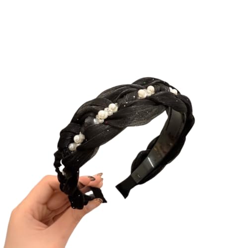 WANYI 1 Stück Haarreifen Damen Glitzer Haarreif Headband mit Zähne Kamm Rutschfeste Haarbänder Haarschmuck Haar Accessoire für Mädchen Party(08) von WANYI