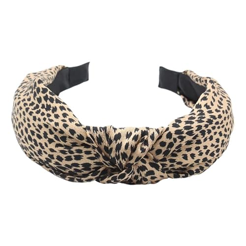 WANYI 1 Stück Haarreifen Damen Haarband mit Leopardenmuster 3CM Breite Leopard Haarreif Haarbänder Mode Kopfschmuck Leoparden Accessoires für Damen Mädchen(02) von WANYI