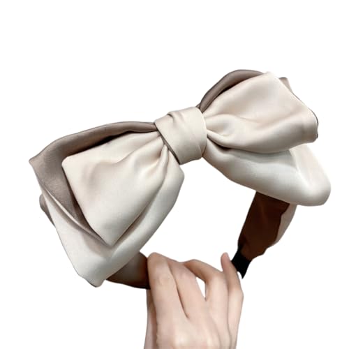 WANYI 1 Stück Haarreifen Damen Haarreif mit Schleife Große Stirnbänder Headband Mädchen Süßer Stil Haarbänder Mode-Stirnbänder für Frauen Dating von WANYI