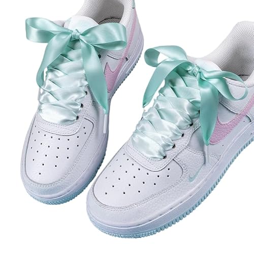 WANYI 2 Paar Schnürsenkel Flach 2cm Breit Bunt Flat Shoe Laces Gradient Sneaker Schuhbänder Ersatz Schnürsenkel für Kinder Erwachsene Schuhe Sportschuhe von WANYI