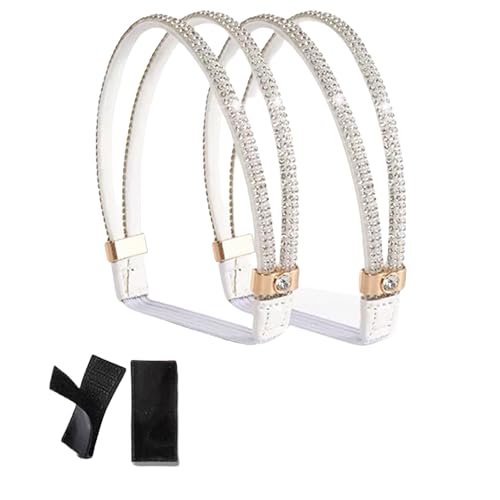 WANYI 2 Stück Elastisch High Heels Schuhriemen Glitzer Strass Schuhbänder Abnehmbarer Riemchen Schuhriemen für Pumps Damen, Absätze, Hausschuh, Sandalen(A) von WANYI