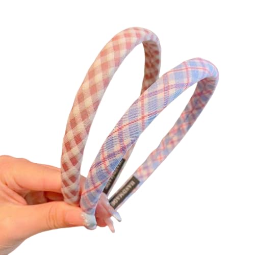 WANYI 2 Stück Haarreifen Damen Haarreif 2.5cm Breit Stirnbänder aus Baumwolle Headband Haarschmuck Elegant Haarband für Kleine Mädchen Kinder(04) von WANYI