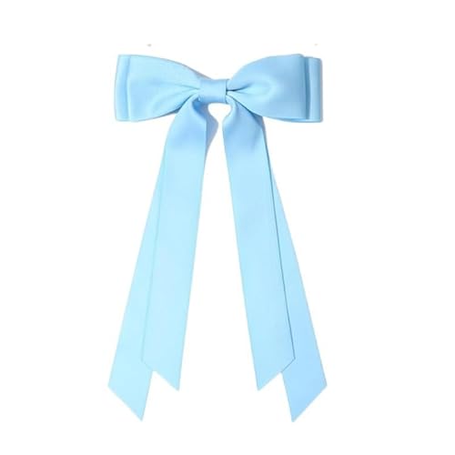 WANYI 2 Stück Haarschleife Damen Mode Schleife Haare Elegante Haarklammer Haarspange Schleife mit Entenschnabel Clip Haarschleifen Haarschmuck für Mädchen Frauen Hochzeit Geburtstag（Blau） von WANYI