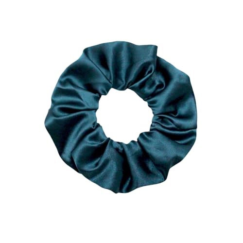 WANYI 3 Stück Haargummi Damen Satin Scrunchies Elastische Haargummis Sanfte Modisch Scrunchie Haarband Pferdeschwanzhalter Haarschmuck für Damen Frauen Mädchen（Dunkelgrün） von WANYI