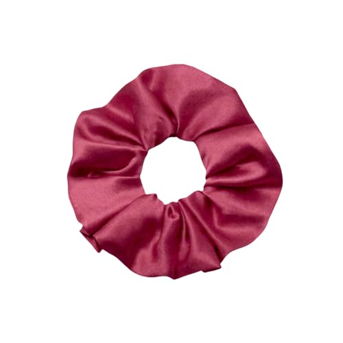 WANYI 3 Stück Haargummi Damen Satin Scrunchies Elastische Haargummis Sanfte Modisch Scrunchie Haarband Pferdeschwanzhalter Haarschmuck für Damen Frauen Mädchen（Weinrot） von WANYI