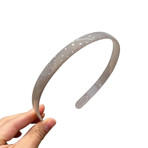 WANYI 3 Stück Haarreifen Stirnband Damen Trachten Haarreif Mode Stirnbänder Haarreifen mit Zahnkamm Niedlich Haarband für Mädchen Damen Haarschmuck(Grau) von WANYI