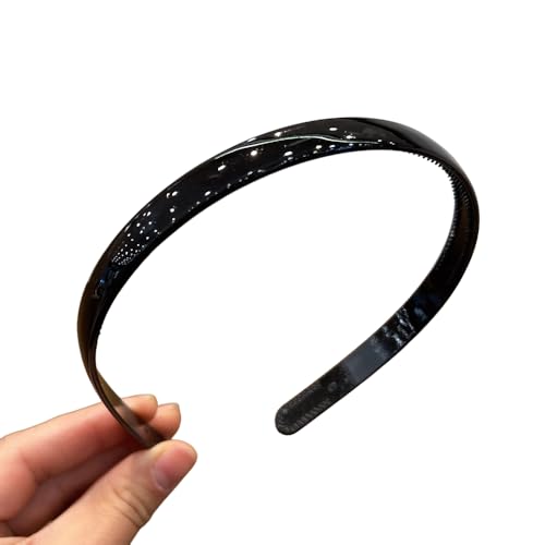 WANYI 5 Stück Haarreifen Stirnband Damen Trachten Haarreif Mode Stirnbänder Haarreifen mit Zahnkamm Niedlich Haarband für Mädchen Damen Haarschmuck(Schwarz) von WANYI