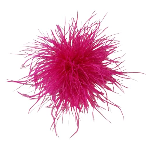 WANYI Federn Brosche Damen Fluffy Weich Federbrosche Ansteckblume mit Broschennadel Clip Boho Stil Broschen Clips für Kleidung, Rock, Hochzeit Party(02) von WANYI